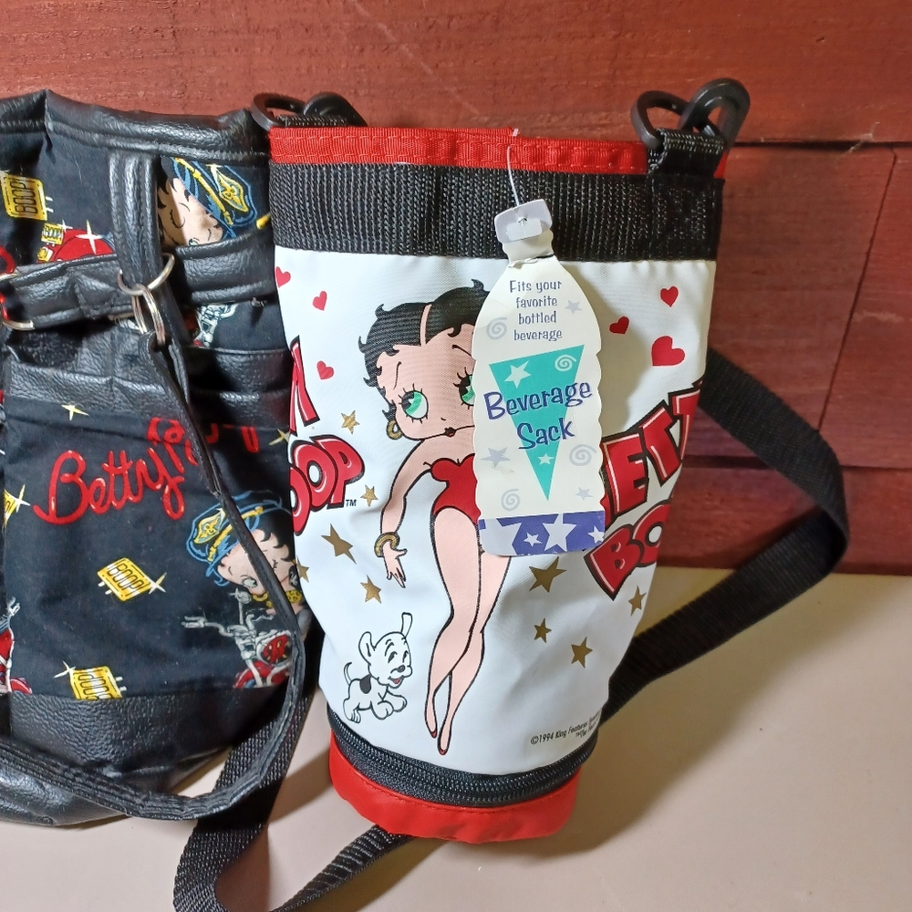 Betty Boop Black and Red Tote and Beverage Sack